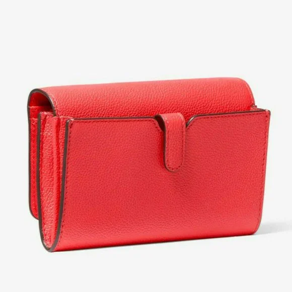 Michael Kors Jet Set Travel Medium Pebbled Leather Convertible Crossbody Bag - Picture 3 of 4